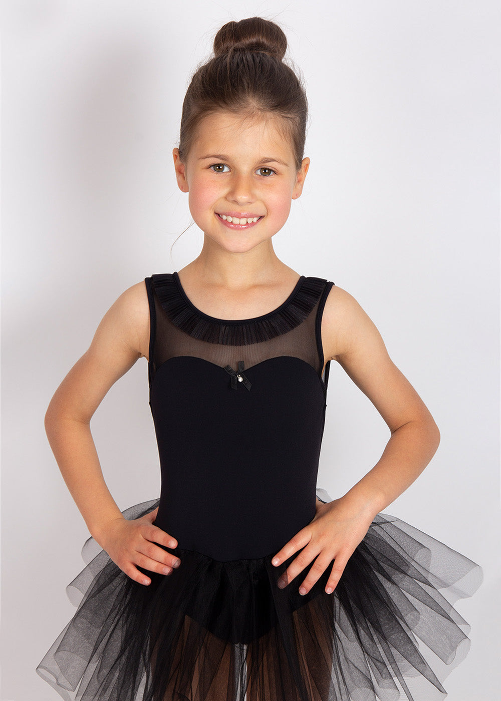 Girls Black Ballet Onesies