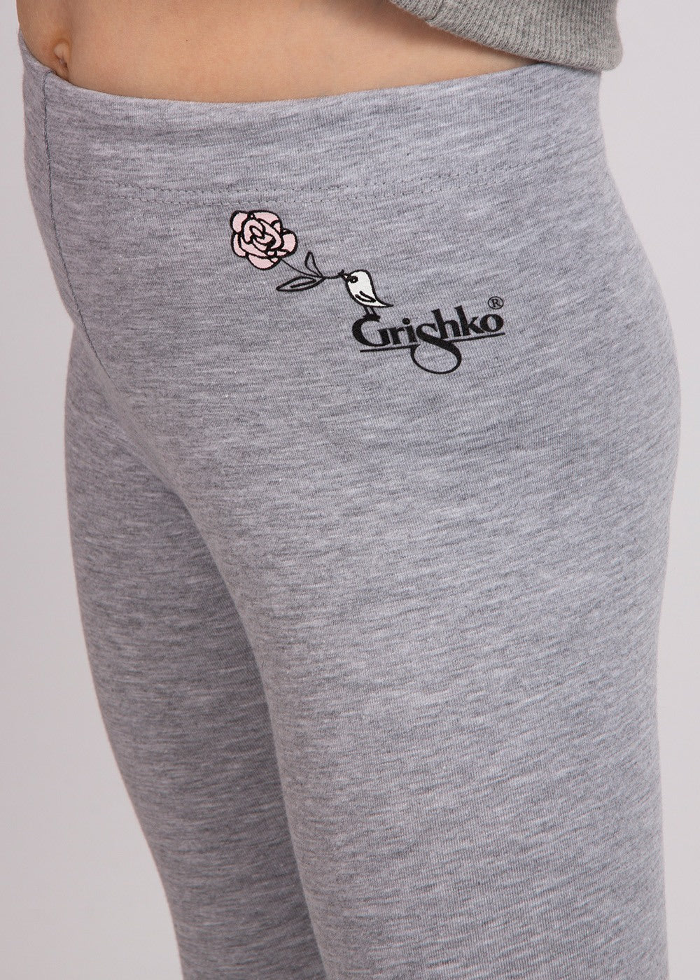 Girls Grey Ballet Leggings
