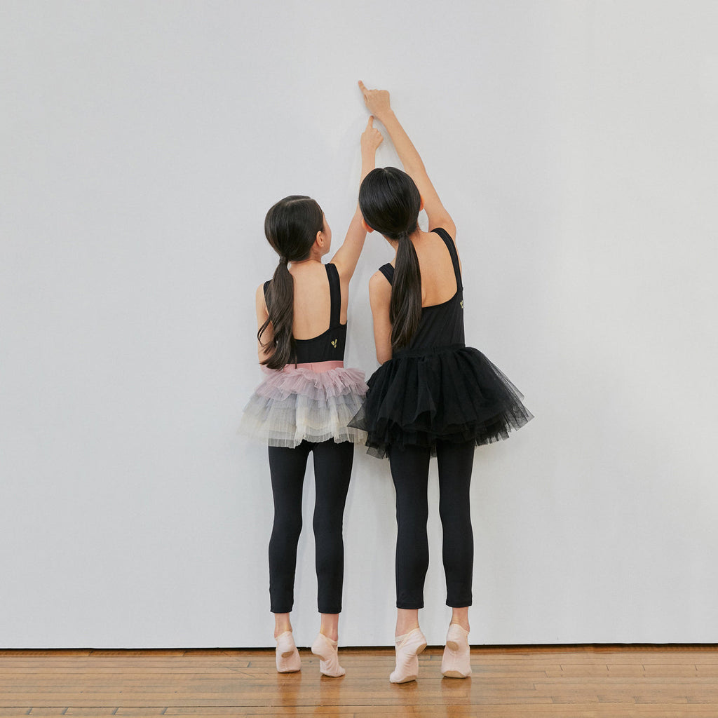 Girls Black Ballet Jumpsuit