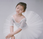 Girls White Embroidered Ballet Onesies