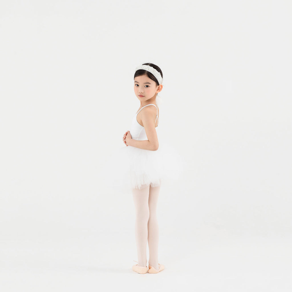 Girls White Ballet Skirt