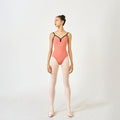 Tulip Velvet V-Line Leotard Rouge Coral