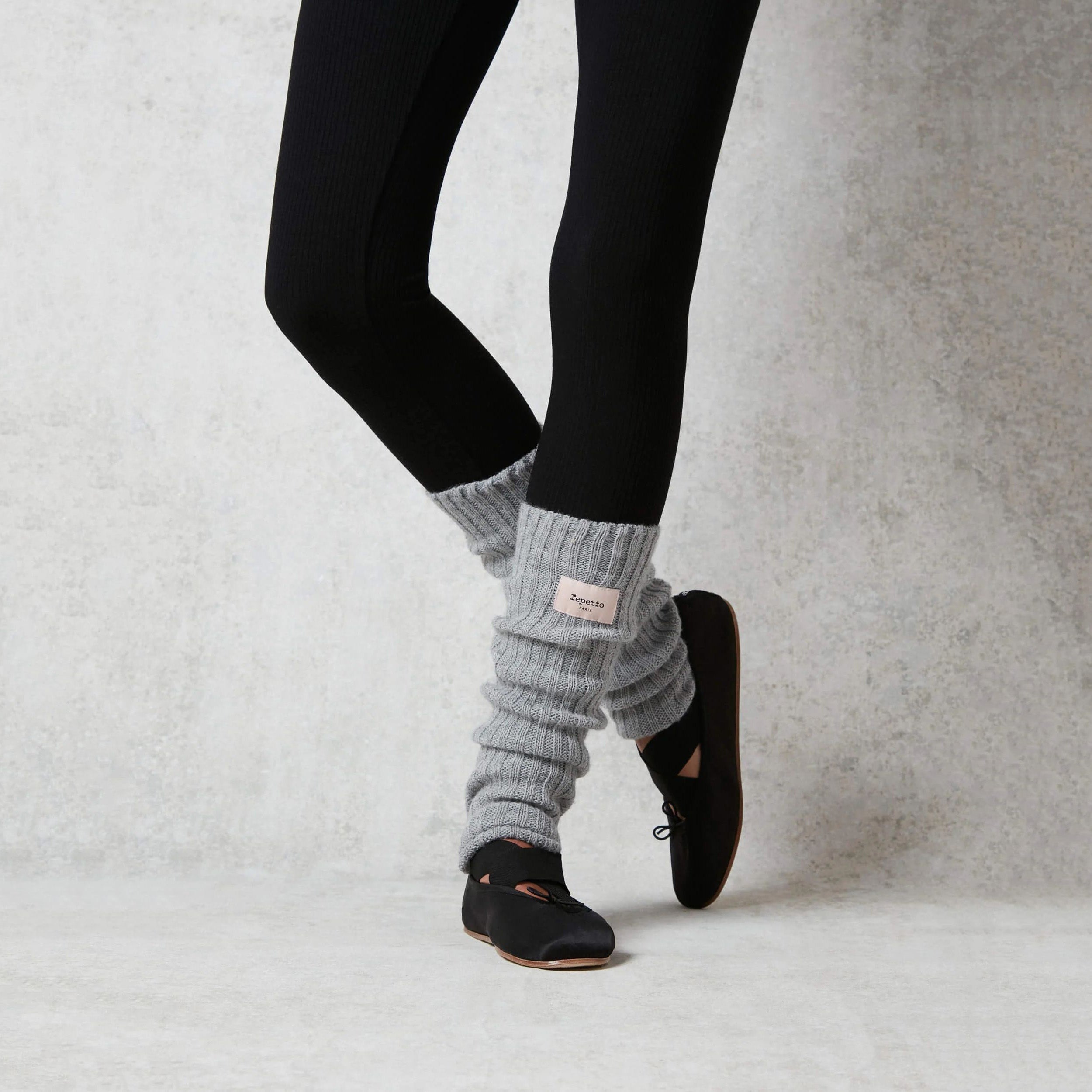 Grey Ballet Legwarmers(45 cm)