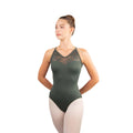 Women Olive Ballet Onesies(Amari/89 Olive)