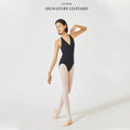 Angela Halterneck Black Premium Tactel Leotard/Black