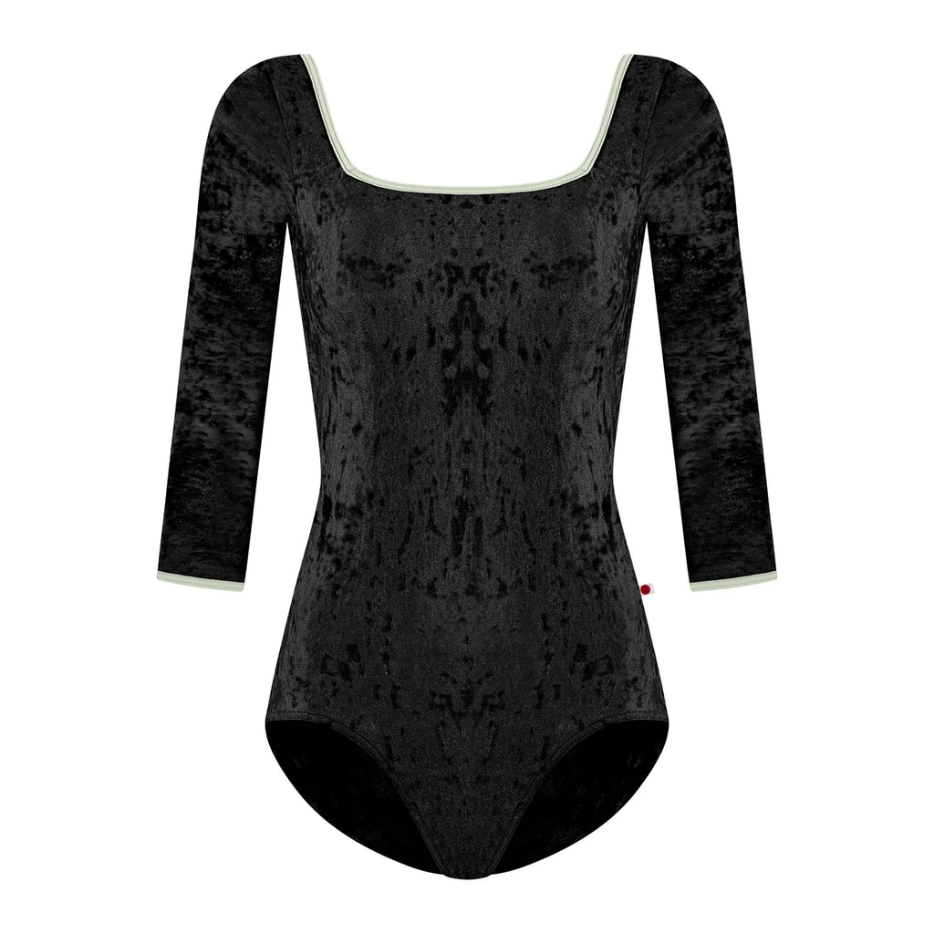 Women Black "Marieke/CV-Black/T-Pistachio/3Q Sleeves" Ballet Onesies
