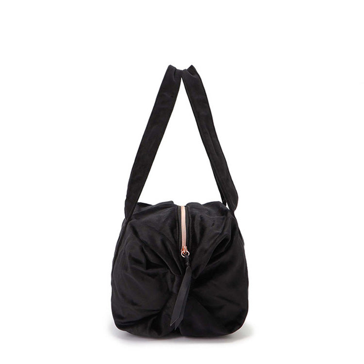 Girls Black Logo Ballet Bag(Size M）