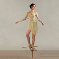 Women Green "BOW" Ballet Skirt(251SK62FT/green tea)