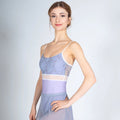 Women Lilac Embroidered Ballet Onesies