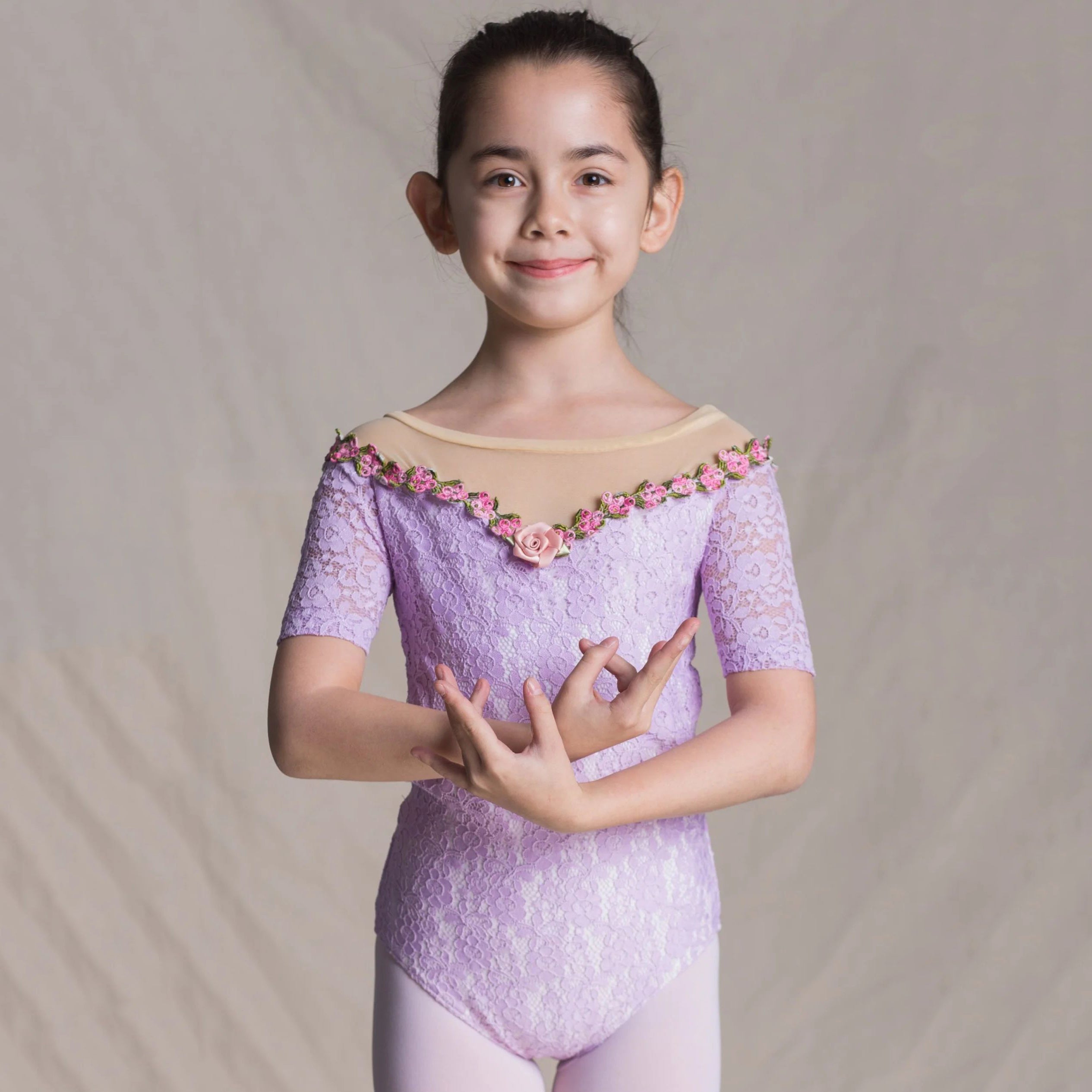 Girls Lavender Ballet Onesies(1507/lavender)