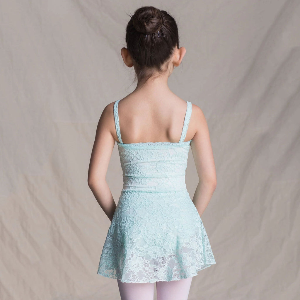 Girls Light Blue Lace Ballet Onesies(C1513/Blue)