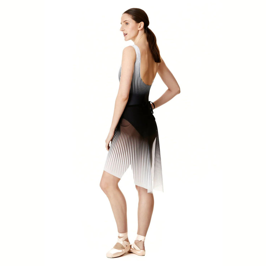 Women Black & White Ballet Skirt(CASCADE SKIRT/BLACK TO WHITE)