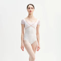 Girls White "PENELOPE" Ballet Onesies(KC17123-C1/L01+TP03+(Fod.TP03)+L09 - SILK)