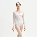 Women White "TERSICORE" Ballet Onesies(CD14124-C1/L01+TP03+(Fod.TP03)+L09 SILK)