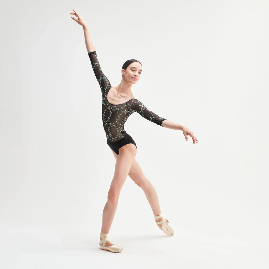 Women Black "TACITA" Ballet Onesies(CD26042-1/L13S+L03+TR20 - Nero)