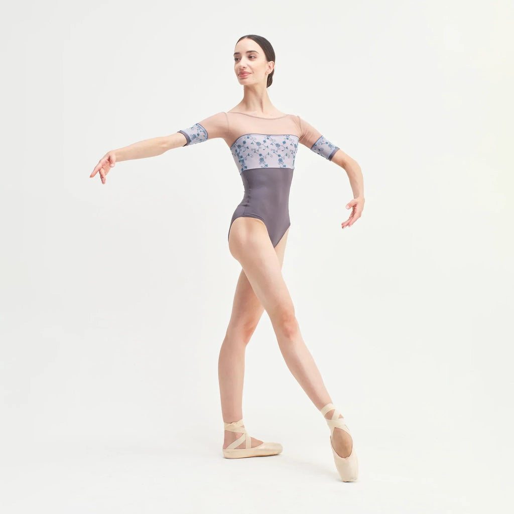 Women Grey Purple "MINERVA" Ballet Onesies(CD26052-1/L44+L09+TRD28+TP14)