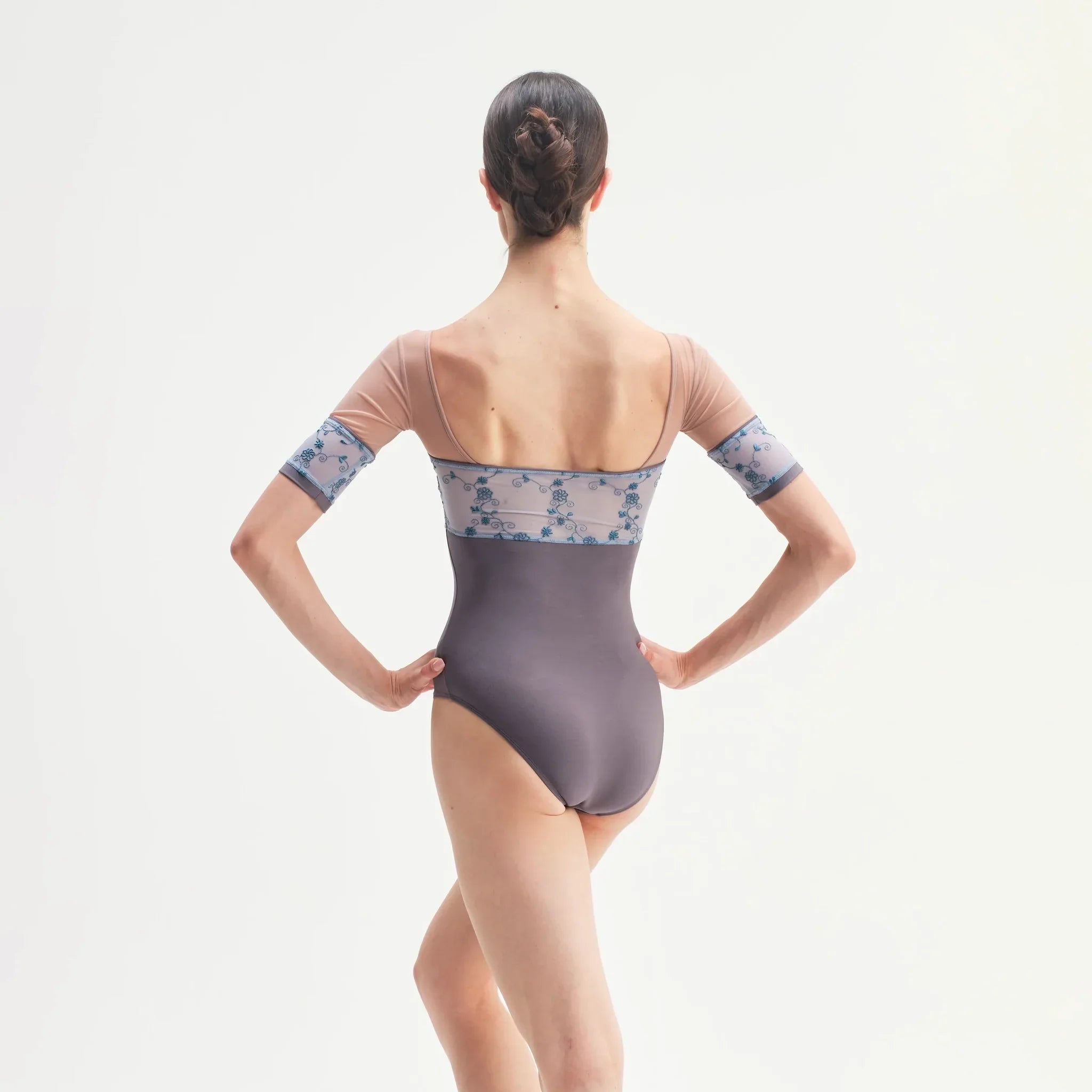 Women Grey Purple "MINERVA" Ballet Onesies(CD26052-1/L44+L09+TRD28+TP14)