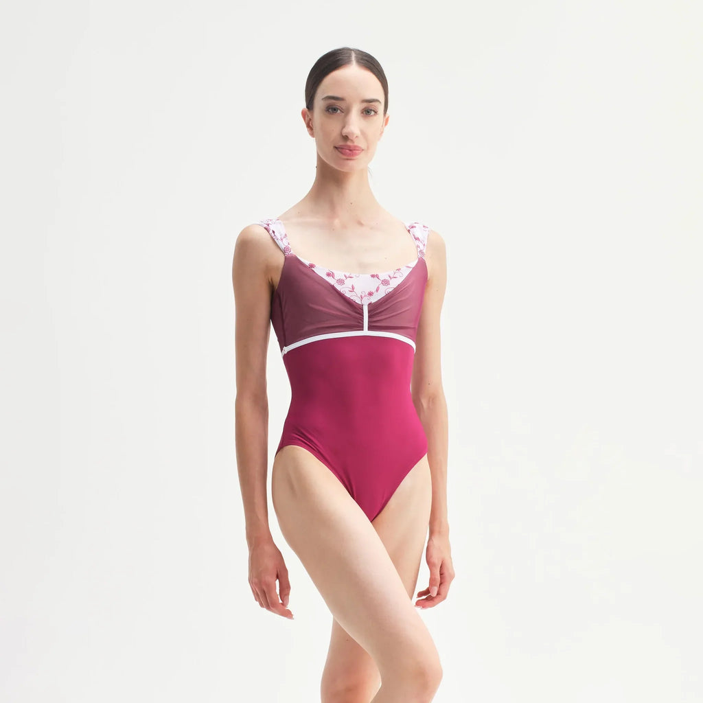 Women Fuchsia "Kali" Ballet Onesies(CD26083-1/L46R+(L09+TP18)+TRD46+L01r+TP03)