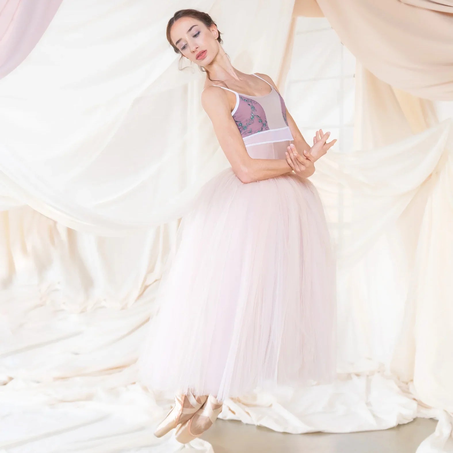 Women Rose "BRIGID" Ballet Onesies(CD26113-1/L09+L09+TRD43+L78+TP14+TP03)