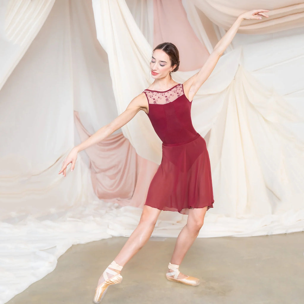 Women Red "MINERVA" Ballet Onesies(L75+L31+TP33+TRD18+L75)