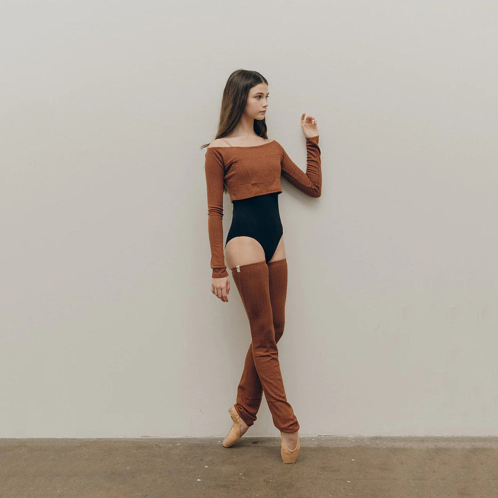 Girls Camel Ballet Top