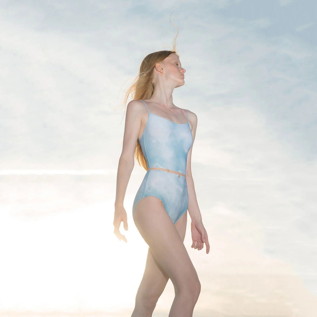 Girls Sky Blue "JUNIOR CLOUDY" Ballet Onesies(J181LE01VL/sky blue)