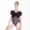 Women Black & Magnolia Ballet Onesies(DA5123LP/Black/Magnolia)