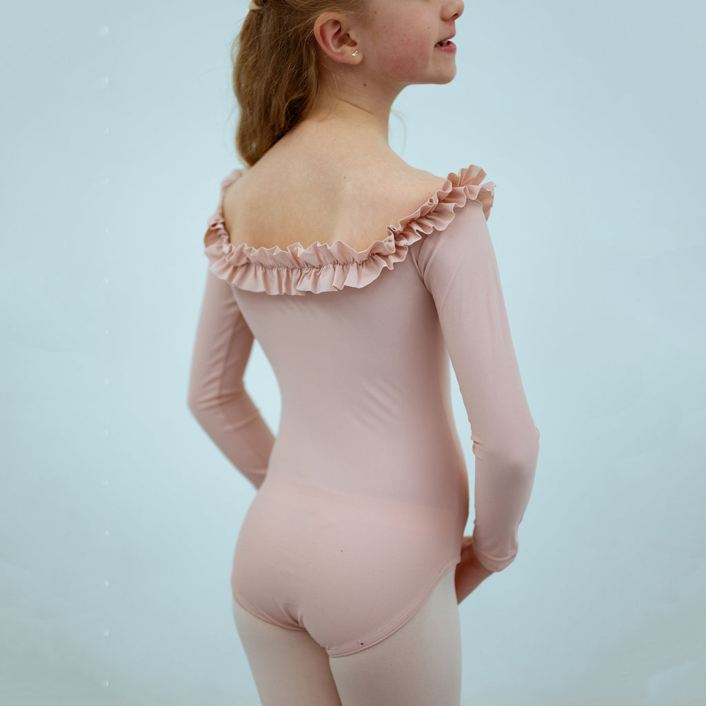 Girls Pink Ballet Onesies(1829/Dusty Pink)