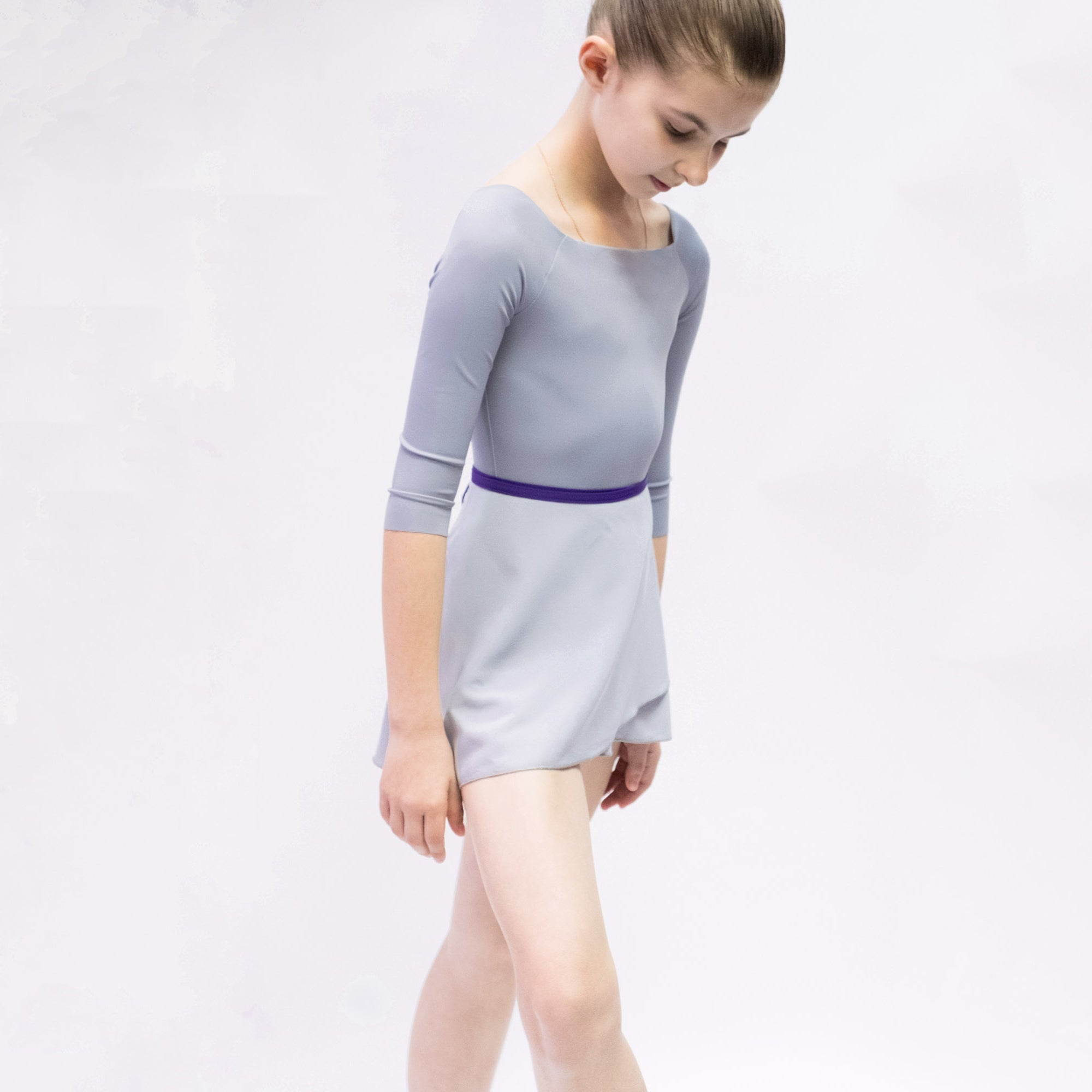 Girls Grey Ballet Skirt