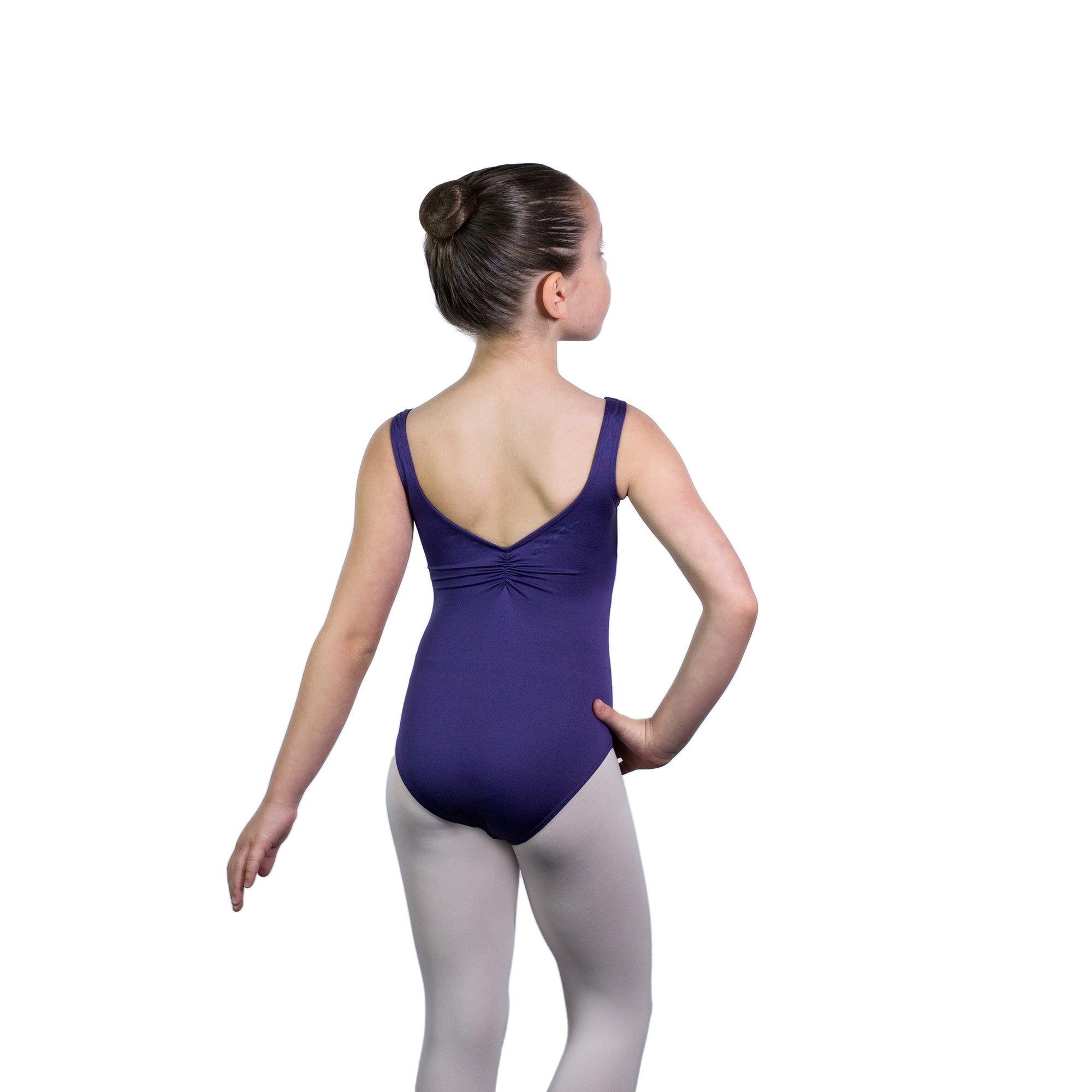 Girls Purple "Delphine" Ballet Onesies