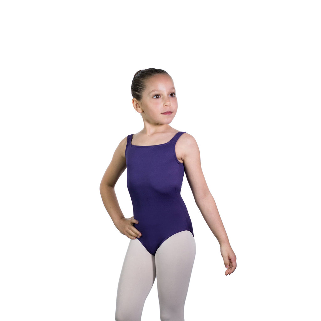 Girls Purple "Delphine" Ballet Onesies