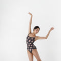 Women Black Ballet Onesies(Emilie Camisole Leotard TOILE DE JOUY /BLACK)