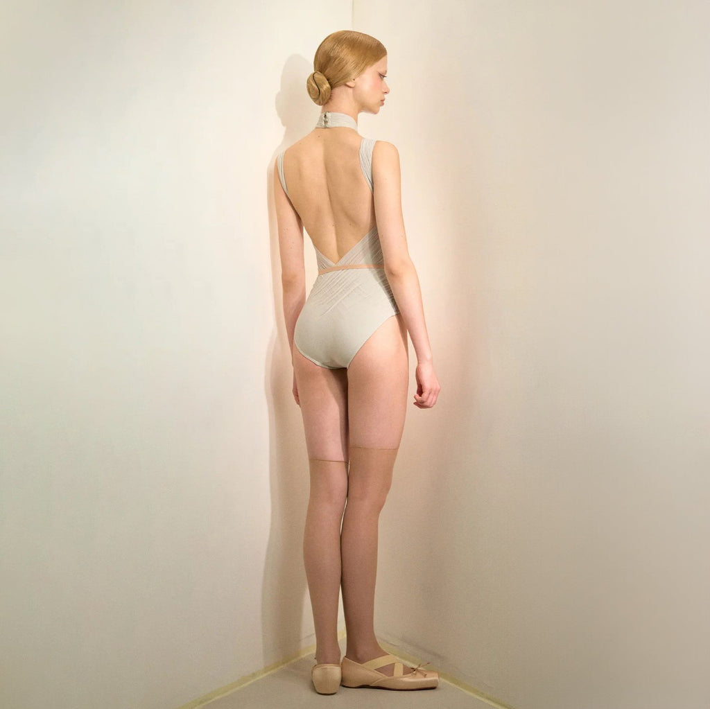 Women Pearl Sage "GRÈS" Ballet Onesies(253LE74VD/pearl sage)