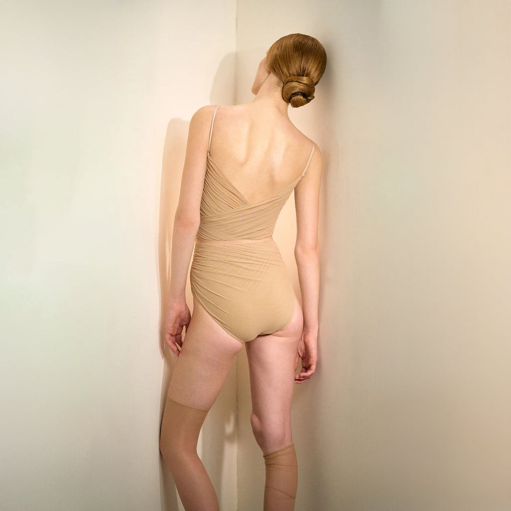 Women Beige "GRÈS" Ballet Onesies(253LE61VD/latte)