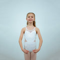 Girls White Ballet Onesies(1724/White)