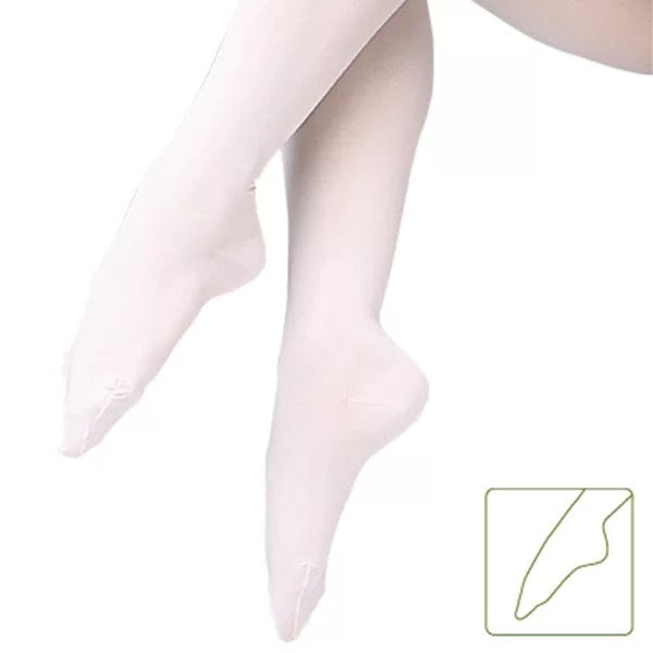 White Velvet Ballet Tights – Size L