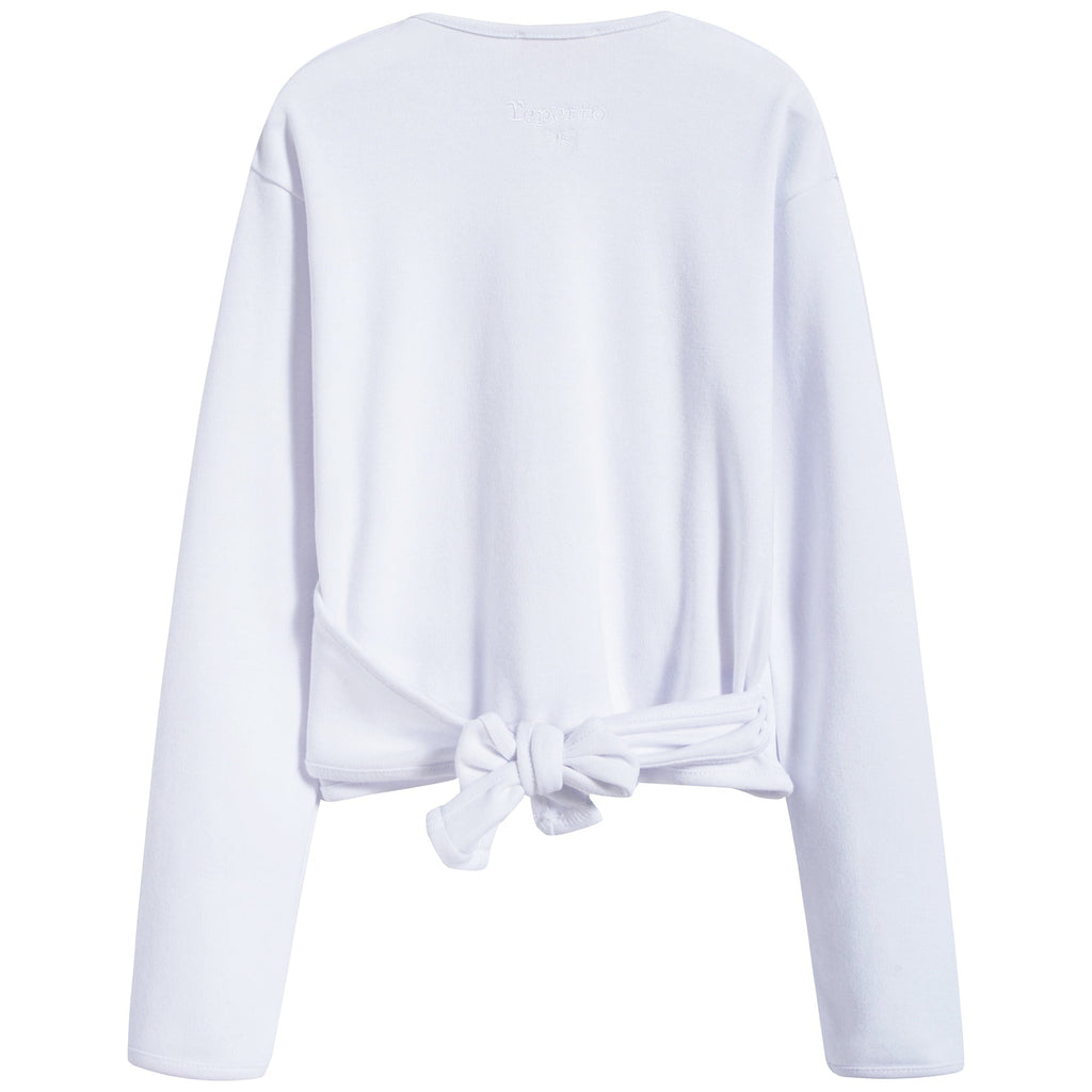 Girls White Cotton Top