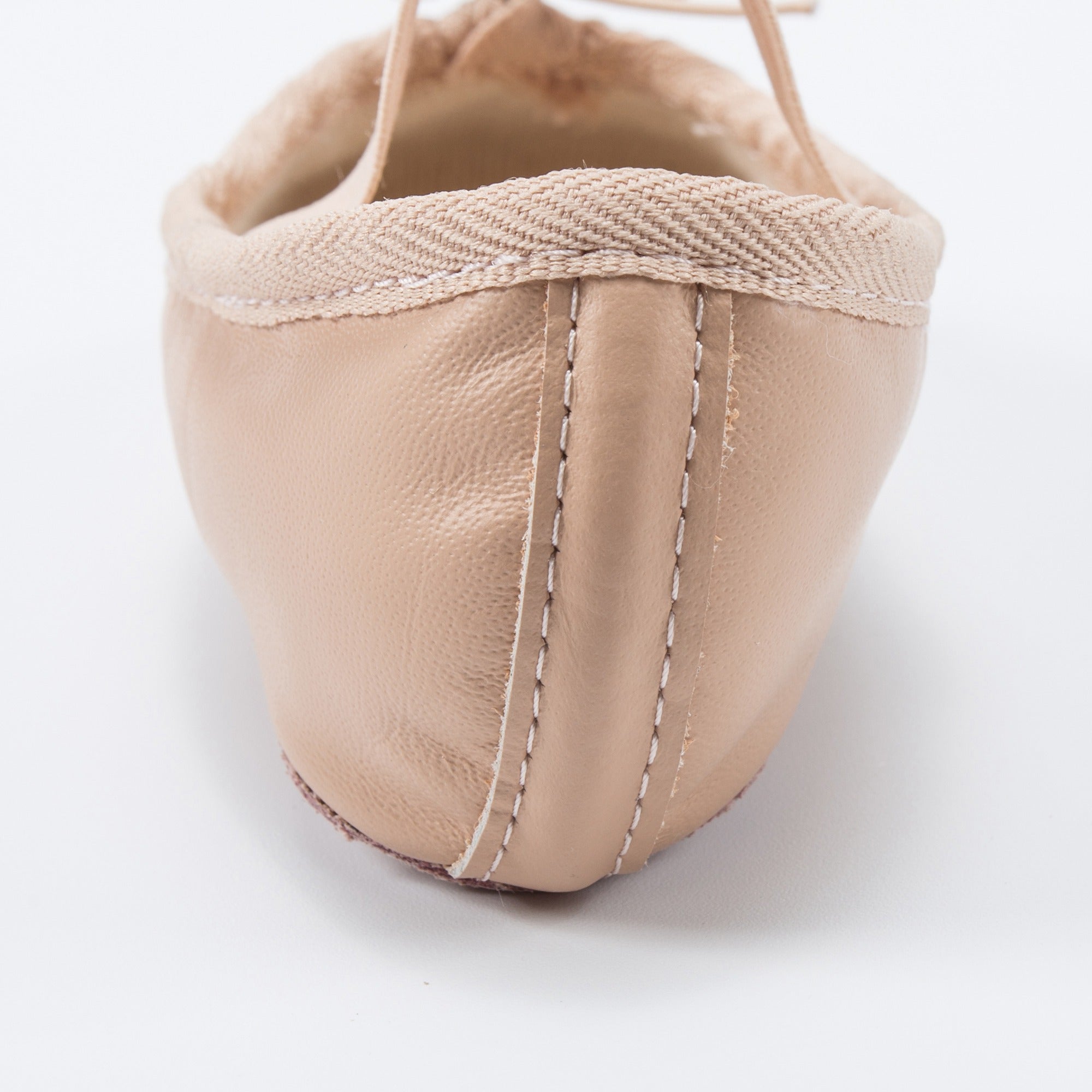 Girls Beige Leather Cowhide Shoes