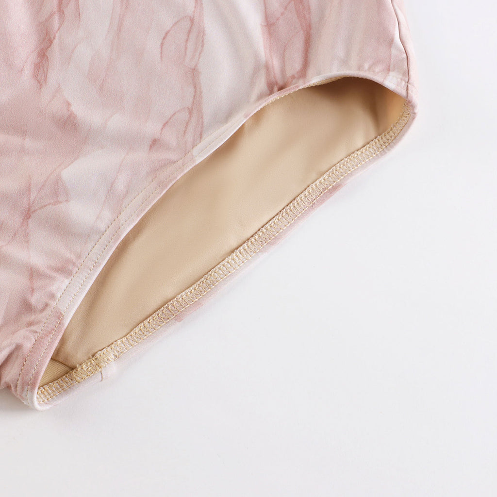 Girls Light Pink Boatneck Ballet Onesies