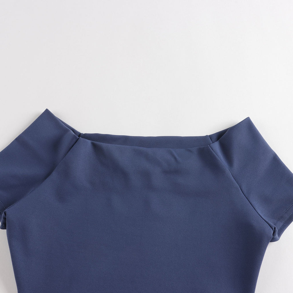Girls Navy Ballet Onesies
