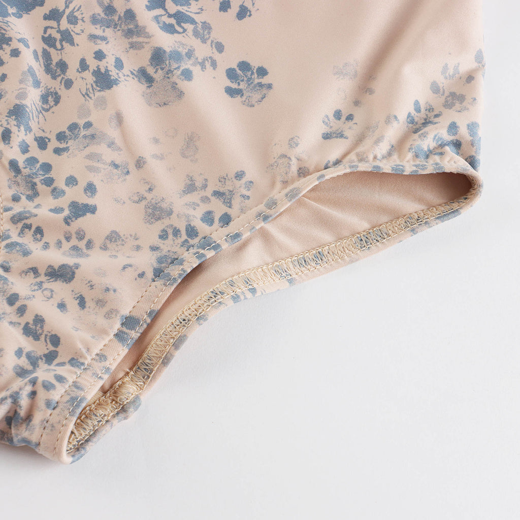 Girls Blue Printed Ballet Onesies(J231LE33VL/indigo)