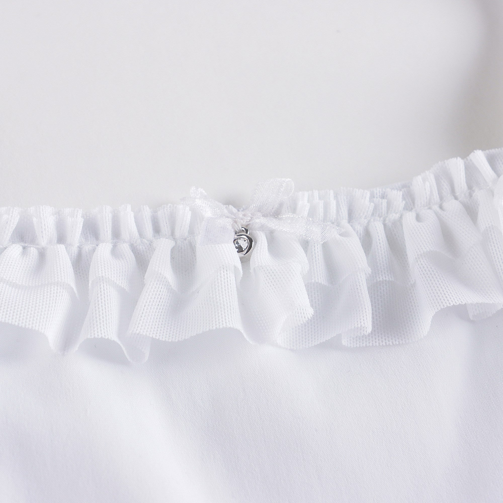 Girls White Ballet Onesies