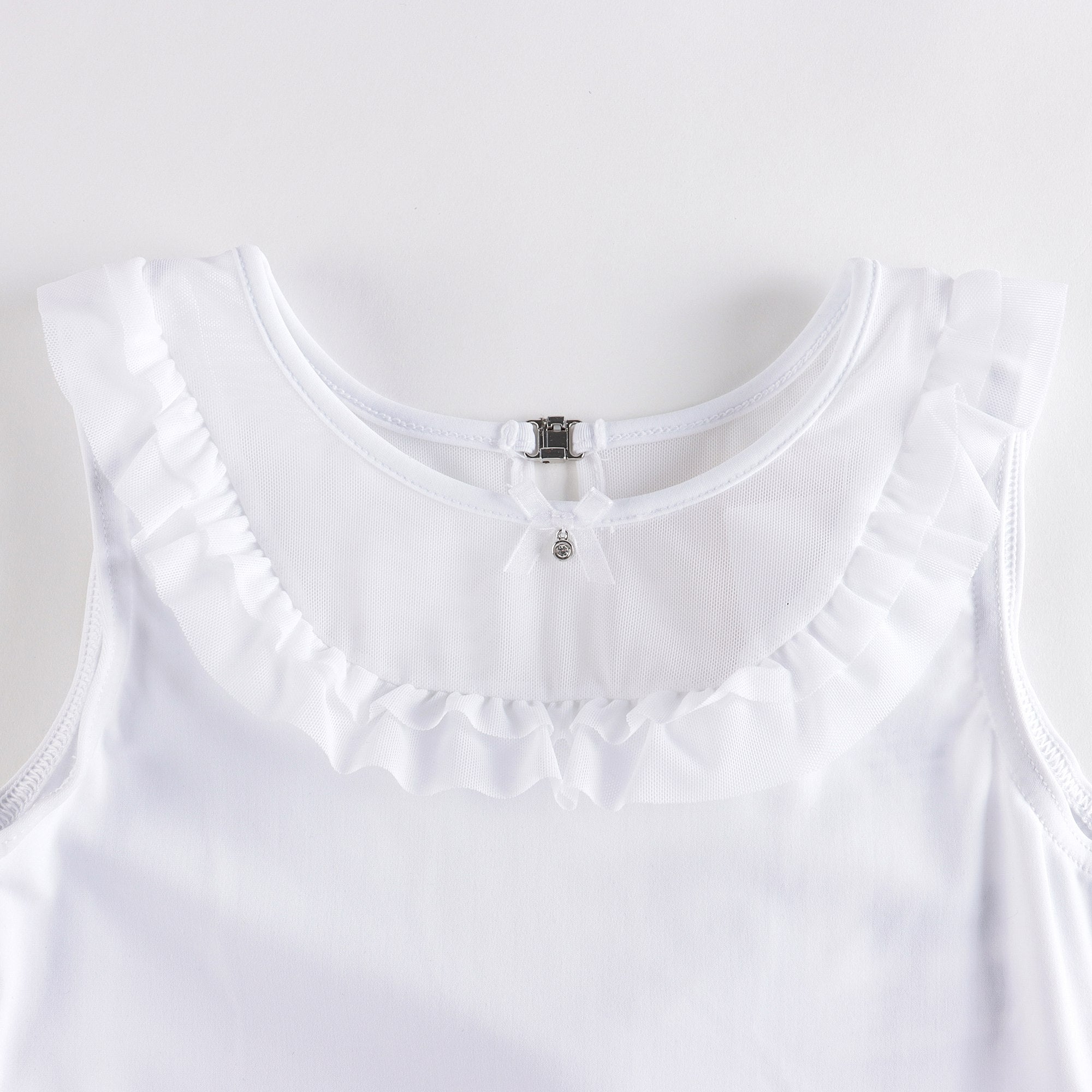 Girls White Ballet Onesies