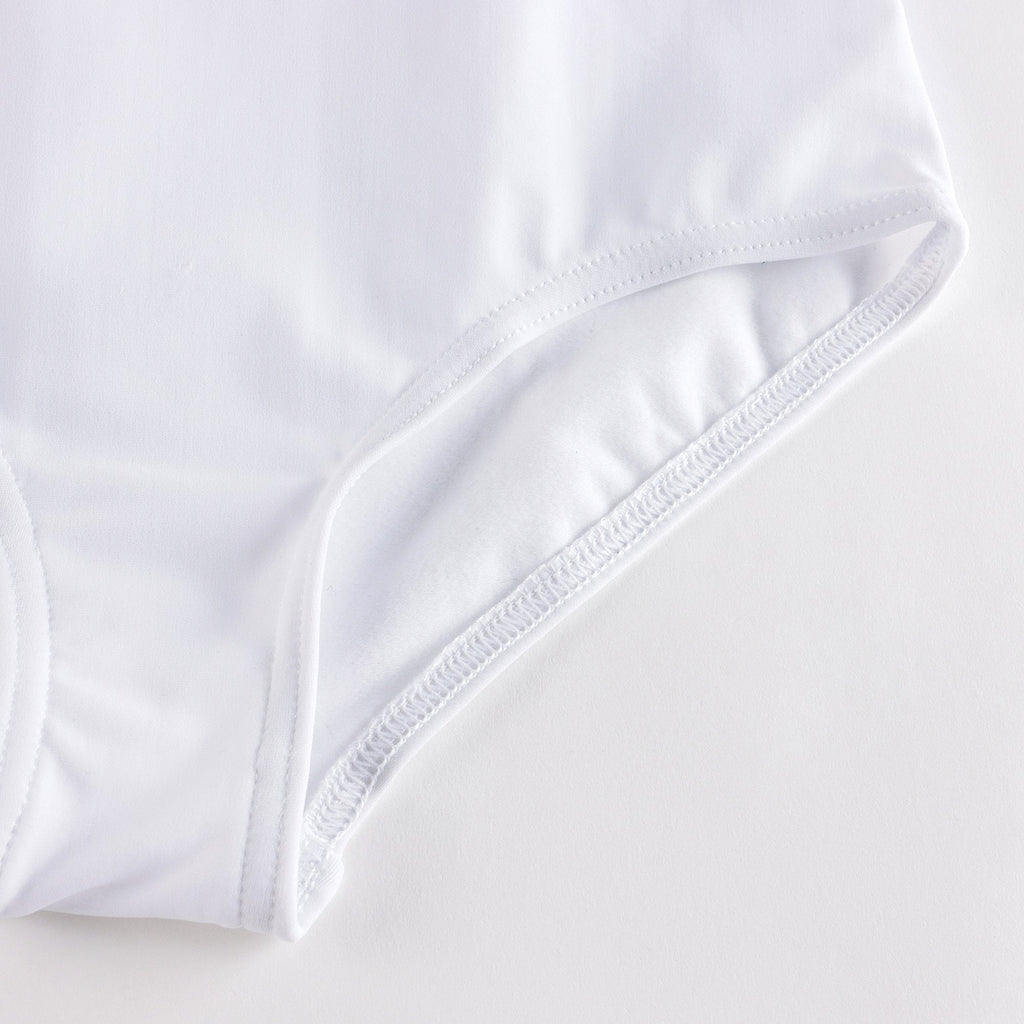Girls White Ballet Onesies