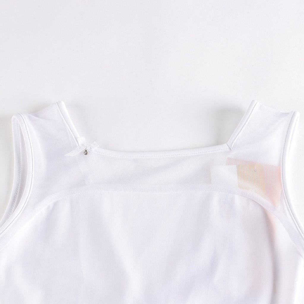 Girls White Ballet Onesies