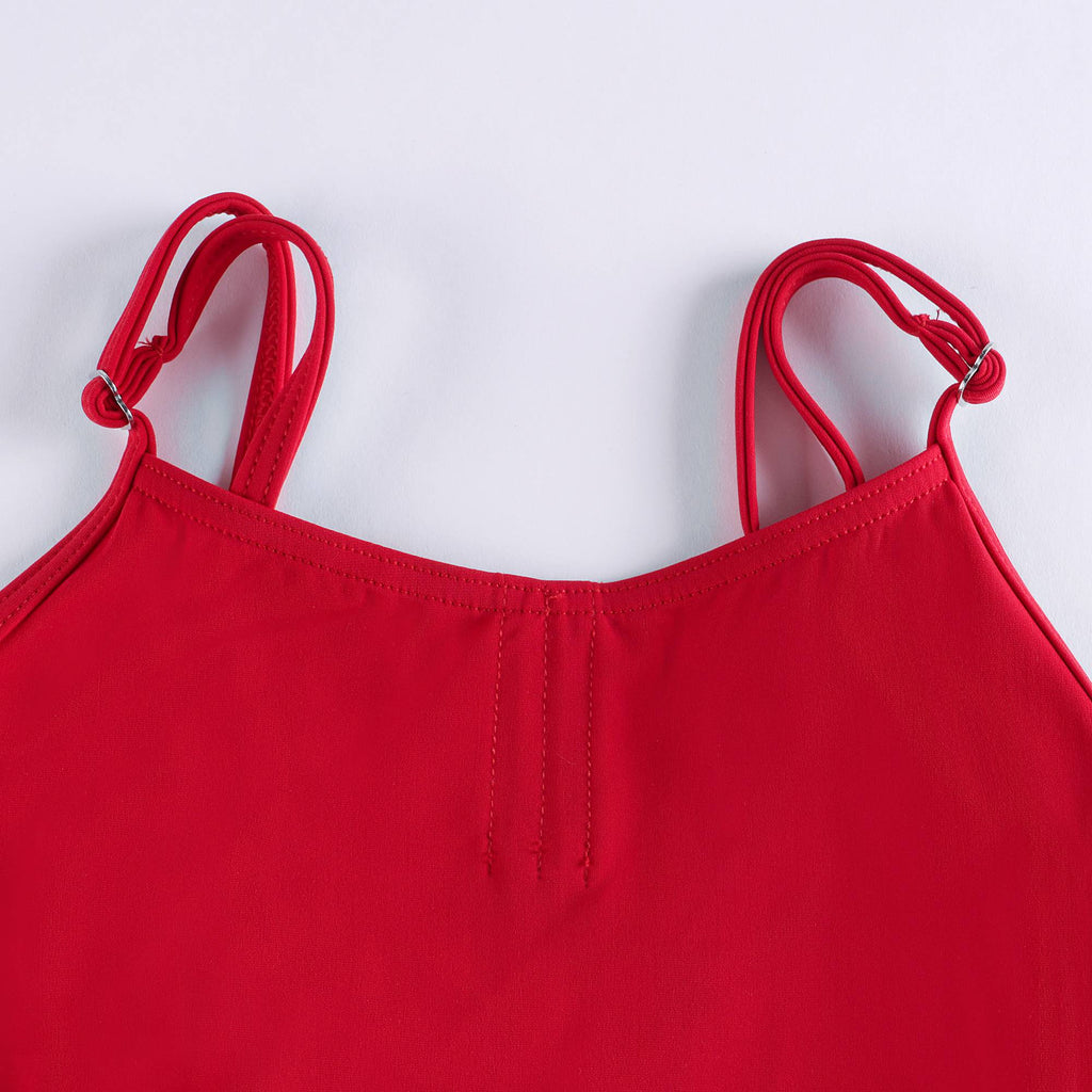 Girls Red Ballet Onesies
