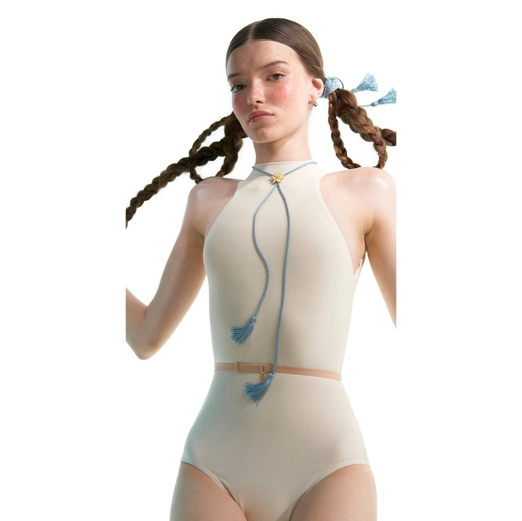 Girls White'JUNIOR CHOKER'Ballet Onesies(J201LE20VL/edelweiss)