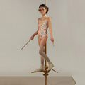 Girls Light Pink"GRANNY SQUARE"Ballet Onesies(J251LE04VL/baby blush)