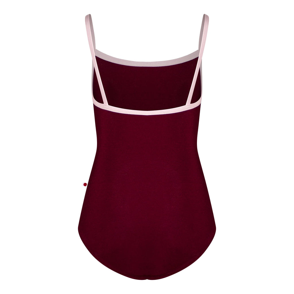 Girls Wine Red Ballet Onesies