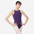 Girls Dark Purple "Freya" Ballet Onesies(LUF679/DARK PURPLE)